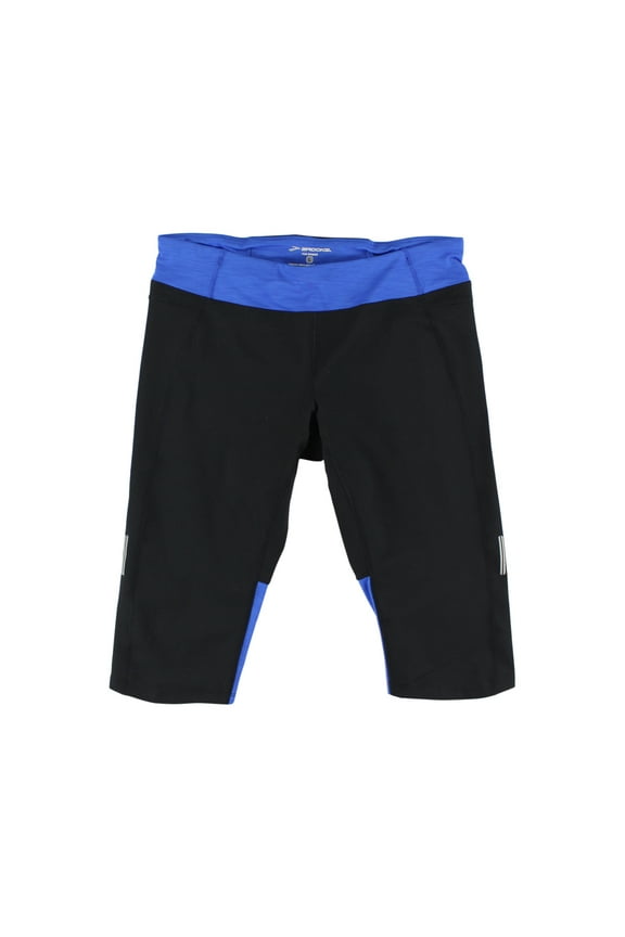 Essential Capri Mens Active Shorts Size L, Color: Black/Royal Blue