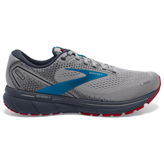 Brooks Ghost 14 Mens Road Running Fitness Trainer Grey/Blue - UK 10