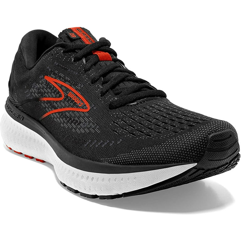 Brooks Glycerin 19 Mens Neutral Running Shoe Black/Grey/Red Clay
