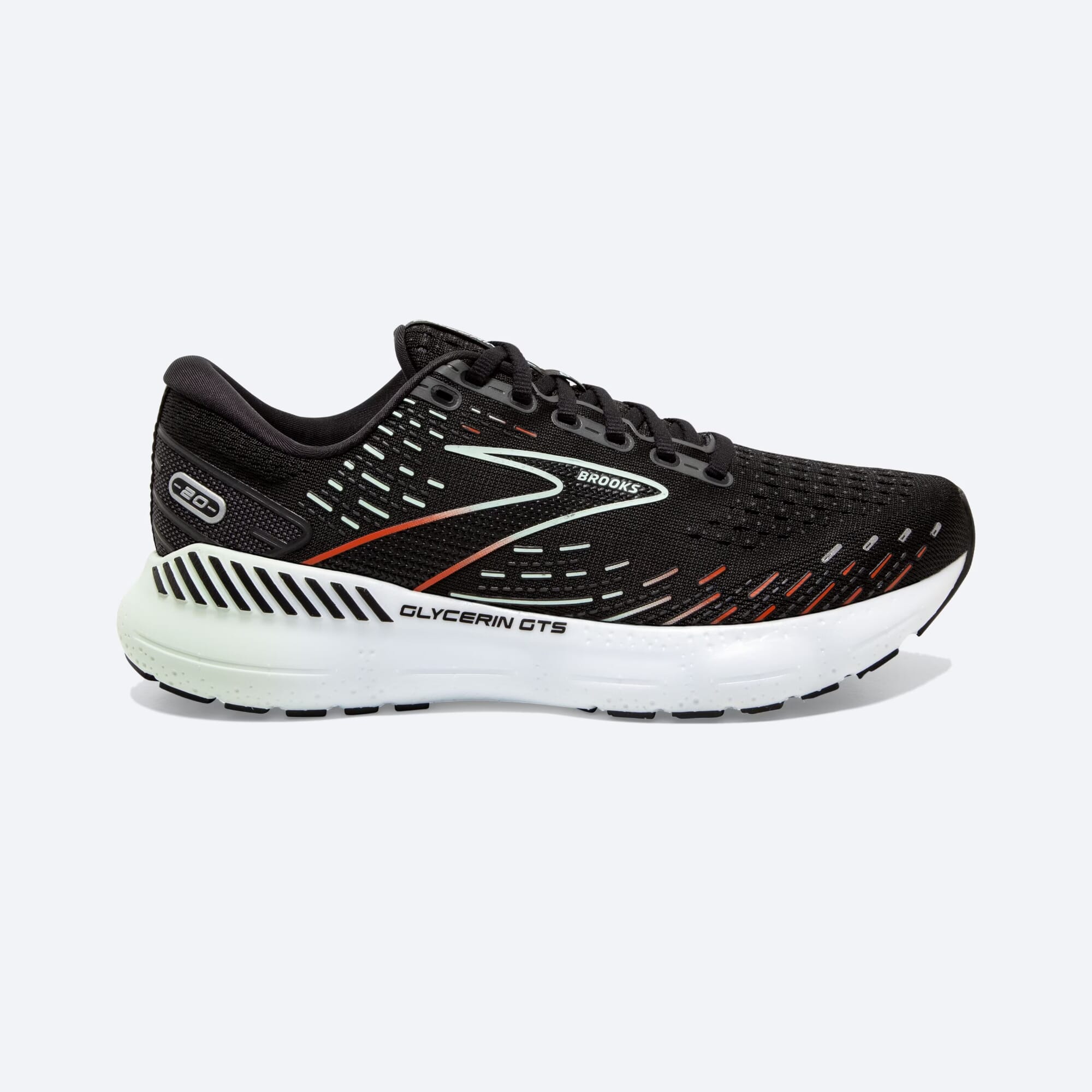 Brooks Glycerin GTS 20 Black/Red/Opal 1203701B045 Women's Size 9.5