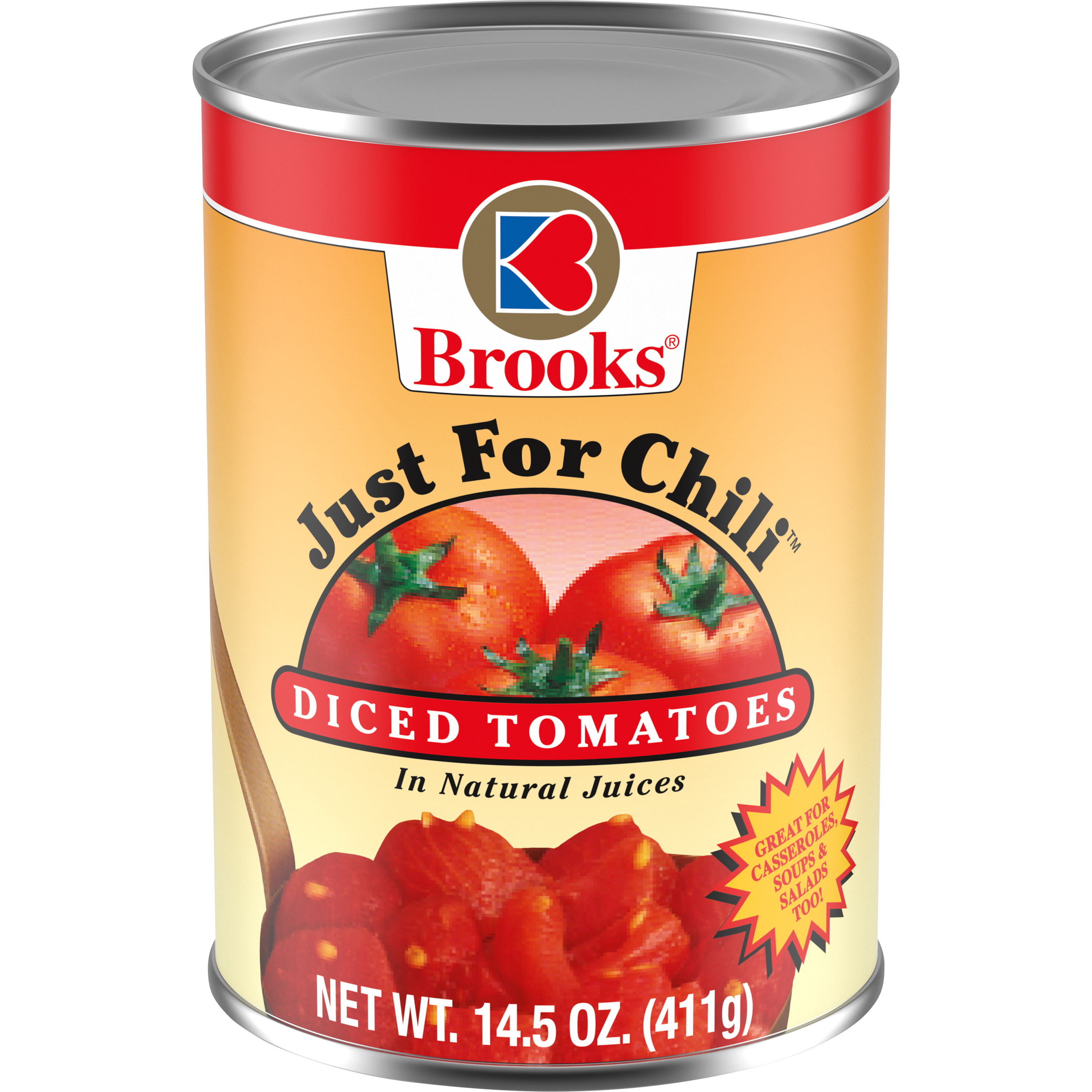 Brooks Just For Chili Diced Tomatoes, 14.5 oz.