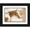 thumbnail image 1 of Brooks, Kari 14x11 Black Ornate Wood Framed with Double Matting Museum Art Print Titled - Rose I Sepia, 1 of 4
