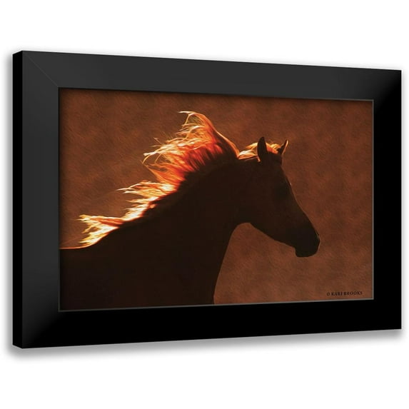 Brooks, Kari 18x13 Black Modern Framed Museum Art Print Titled - Golden Angel