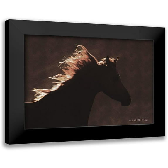 Brooks, Kari 24x17 Black Modern Framed Museum Art Print Titled - Golden Angel