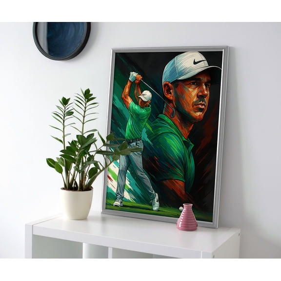 Brooks Koepka Golf Poster or Wrapped Canvas