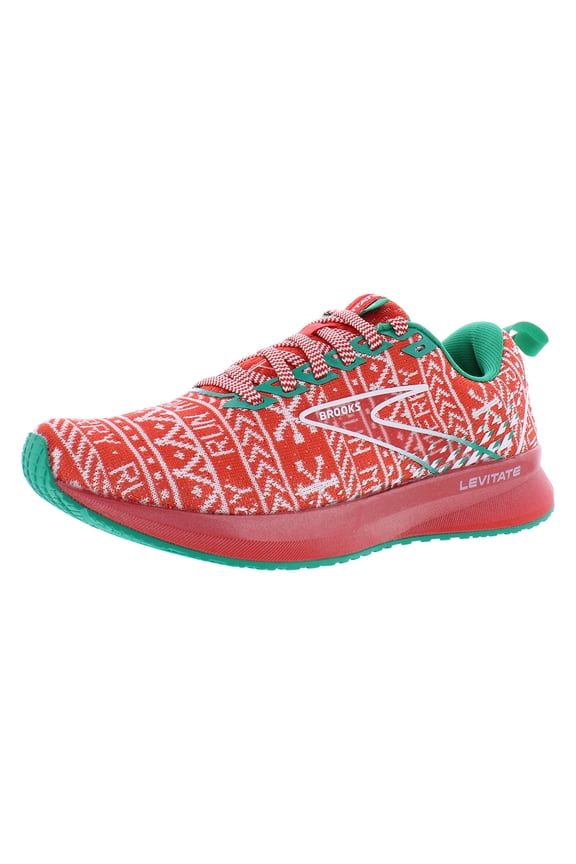 Levitate 5 Womens Shoes Size 6, Color: Red/White/Green