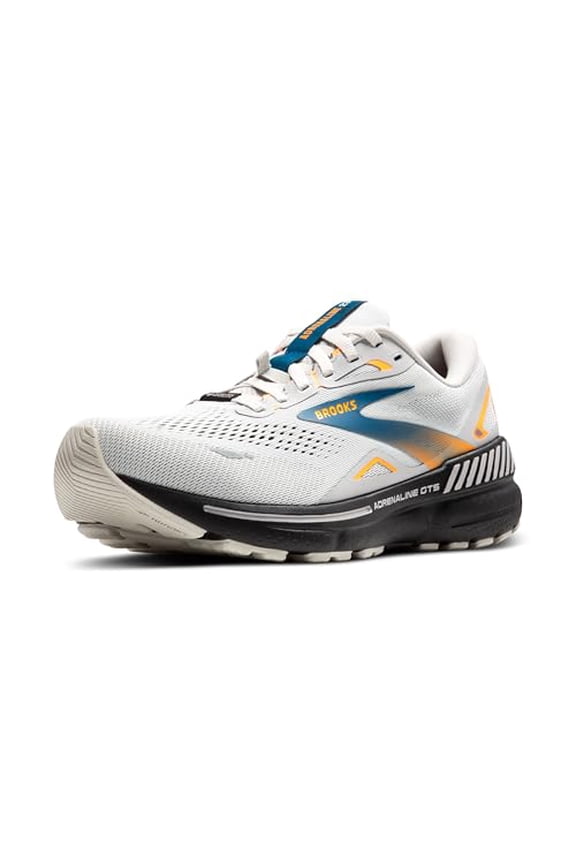 Mens Adrenaline GTS 23 GTX Waterproof Supportive Running Shoe - Oyster Mushroom/Orange/Blue - 8.5 Medium