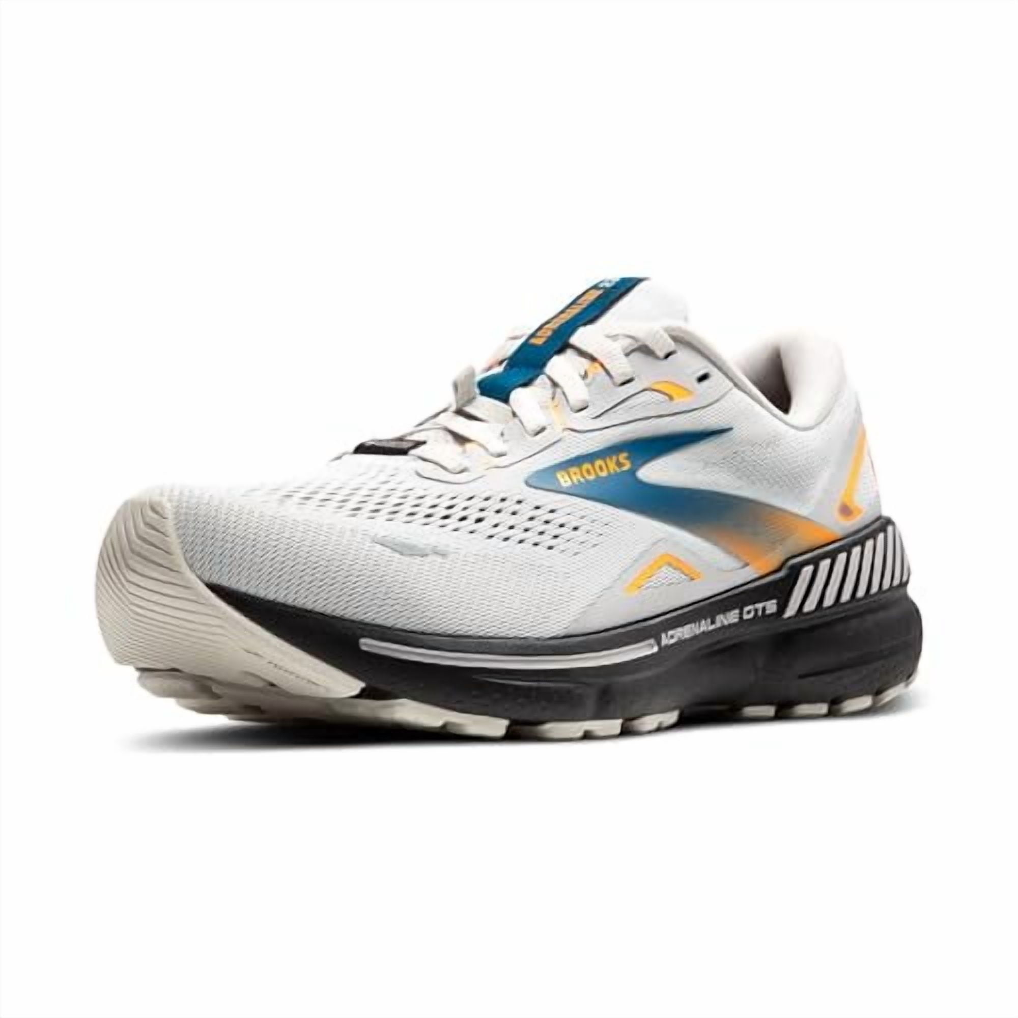 Mens Adrenaline GTS 23 GTX Waterproof Supportive Running Shoe - Oyster Mushroom/Orange/Blue - 8.5 Medium