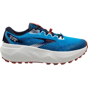 Brooks Men's Caldera 6 Trail Running Shoes (Smolder Blue/Roots Red, 8 D US)