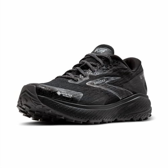 Brooks Men’s Divide 5 GTX Waterproof Trail Running Shoe - Black/Alloy/Primer Grey - 8.5 Medium