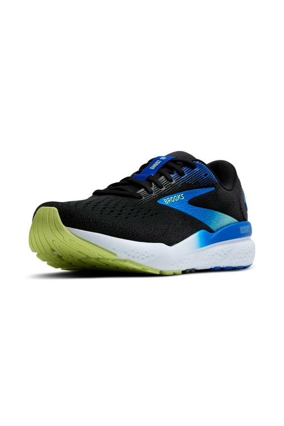 Mens Ghost 16 Neutral Running Shoe - Black/Cobalt/Neo Yellow - 9 Medium