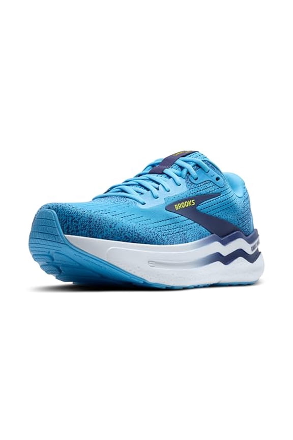 Mens Ghost Max 2 Neutral Running & Walking Shoe - Bonnie Blue/Blue Ribbon/Yellow - 13 Medium