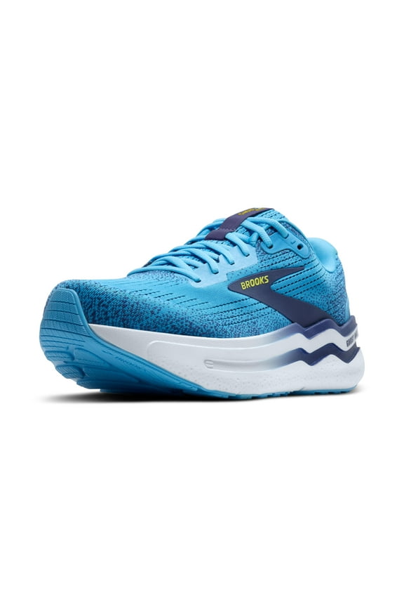 Mens Ghost Max 2 Neutral Running & Walking Shoe - Bonnie Blue/Blue Ribbon/Yellow - 14 Medium