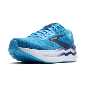 Brooks Mens Ghost Max 2 Neutral Running & Walking Shoe - Bonnie Blue/Blue Ribbon/Yellow - 8 Medium