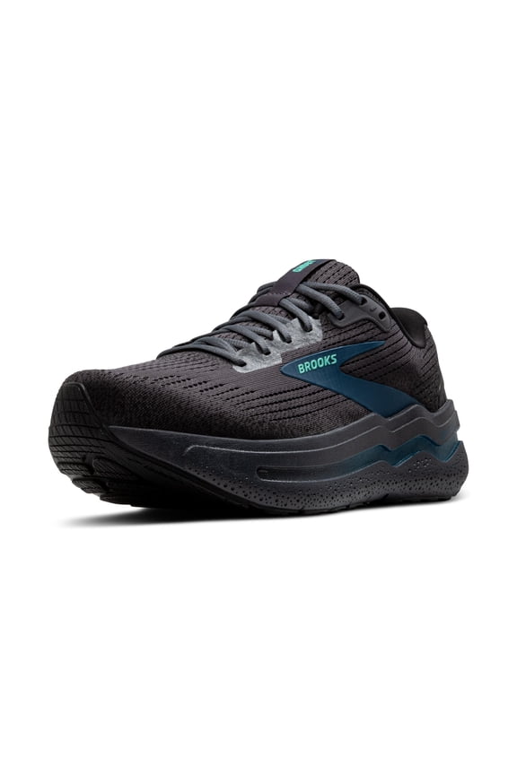 Mens Ghost Max 2 Neutral Running & Walking Shoe - Ebony/Cockatoo/Blue Sapphire - 9.5 Medium