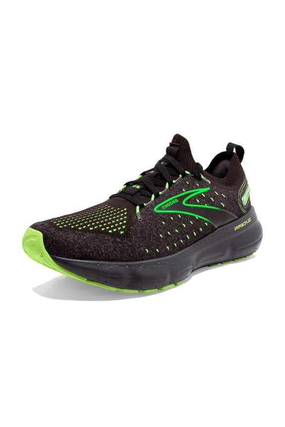 Men�s Glycerin StealthFit 20 Neutral Running Shoe - Black/Pearl/Green Gecko - 8 Medium