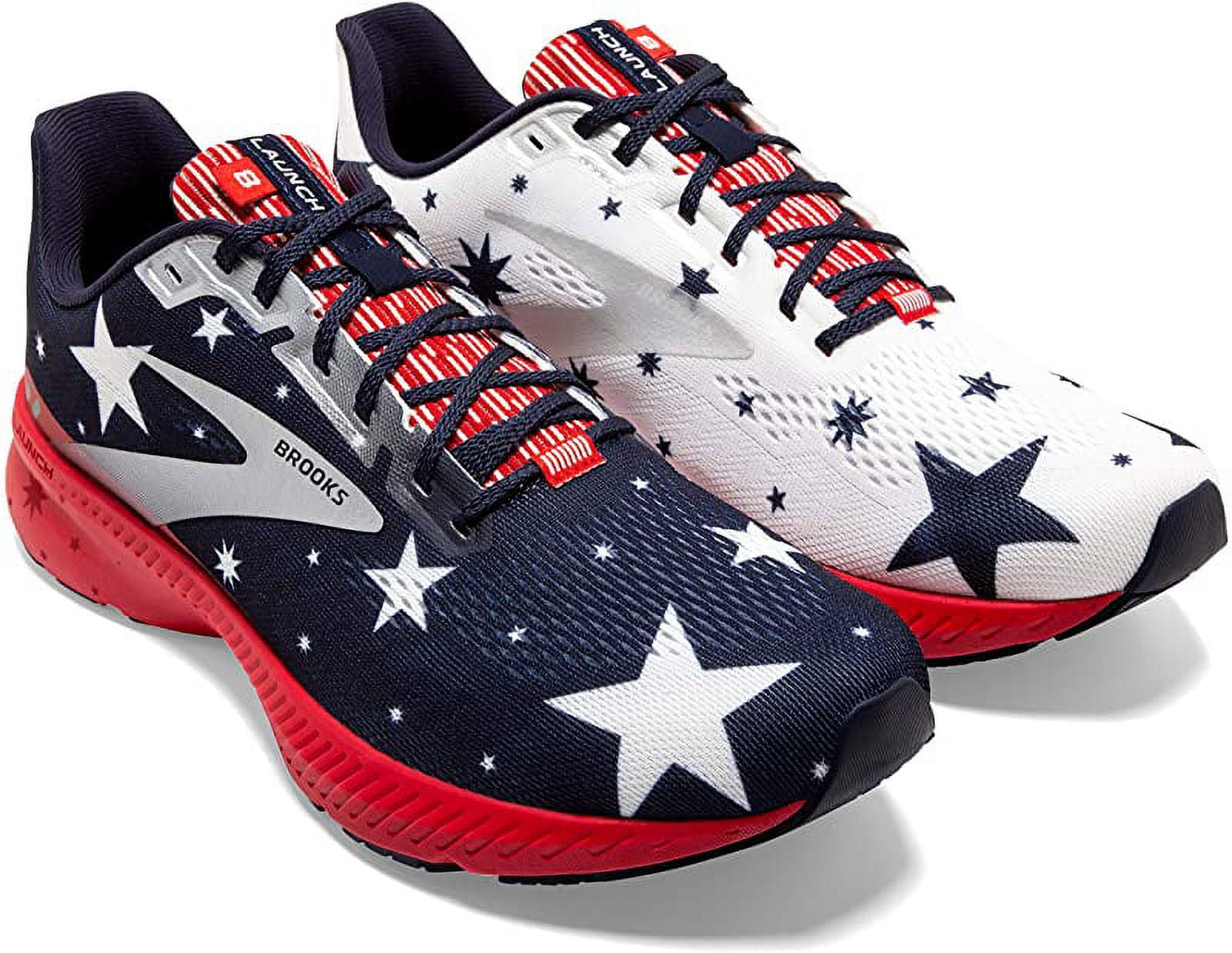Brooks Men s Launch 8 Running Shoes Blue Red Silver 11.5 D M US Walmart