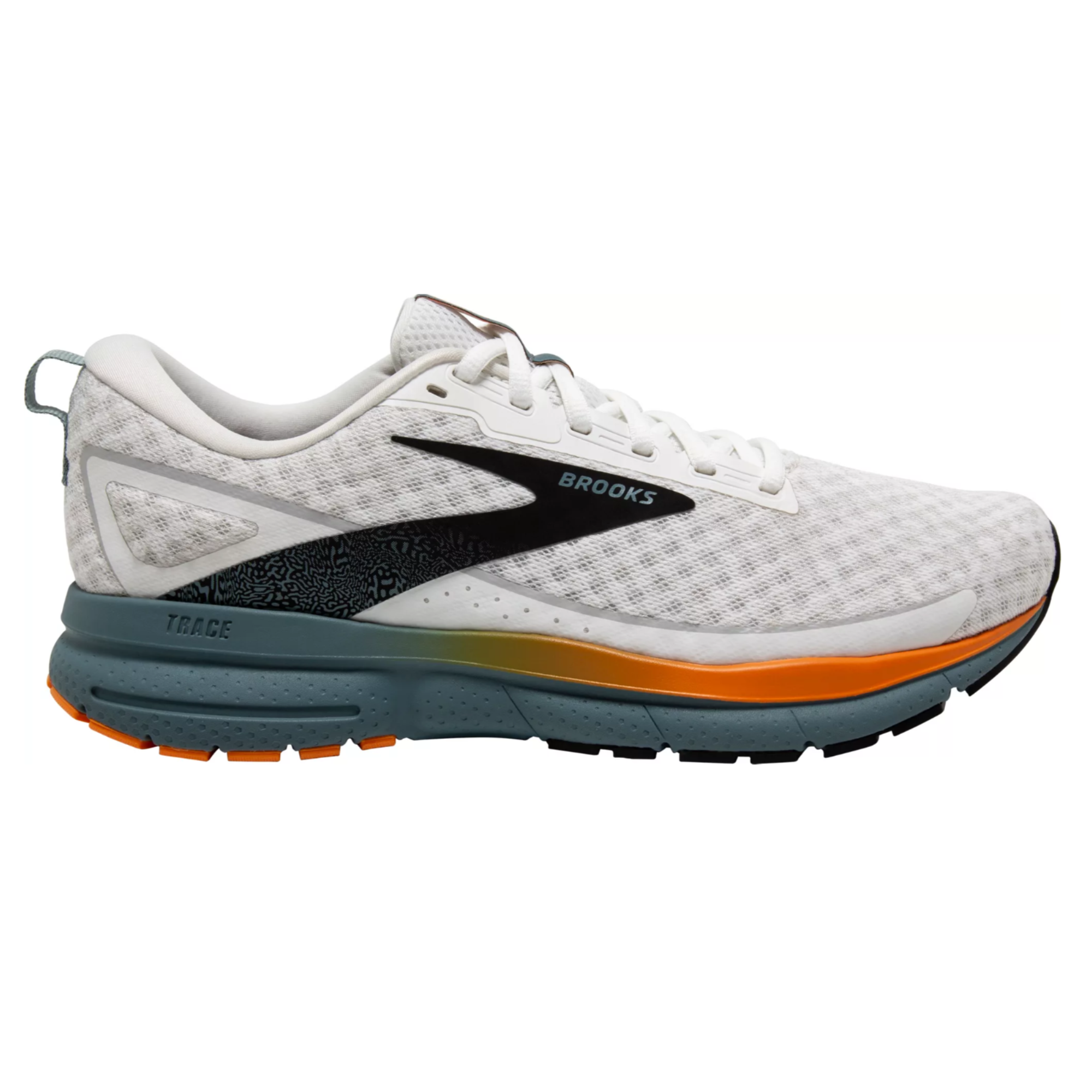 Brooks Men s Trace 3 Running Shoes Color Grey Orange Size 12 Width Medium B Walmart