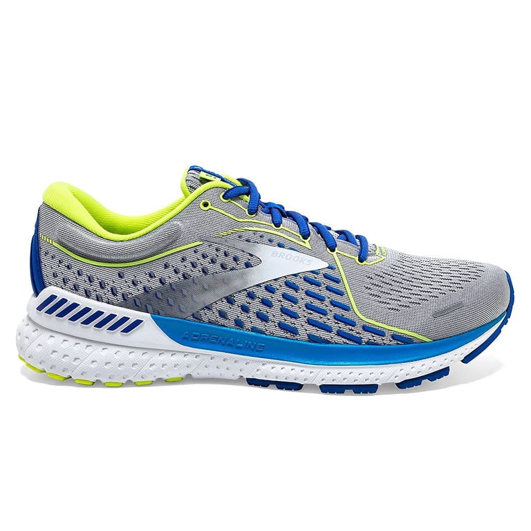 Brooks Mens Adrenaline GTS 21 Running Shoe - Grey/White  display picture 1