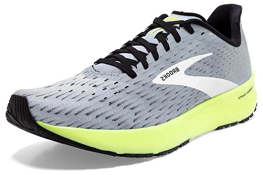 Brooks Mens Hyperion Tempo Running Shoe Grey/Black/Nightlife 10.5