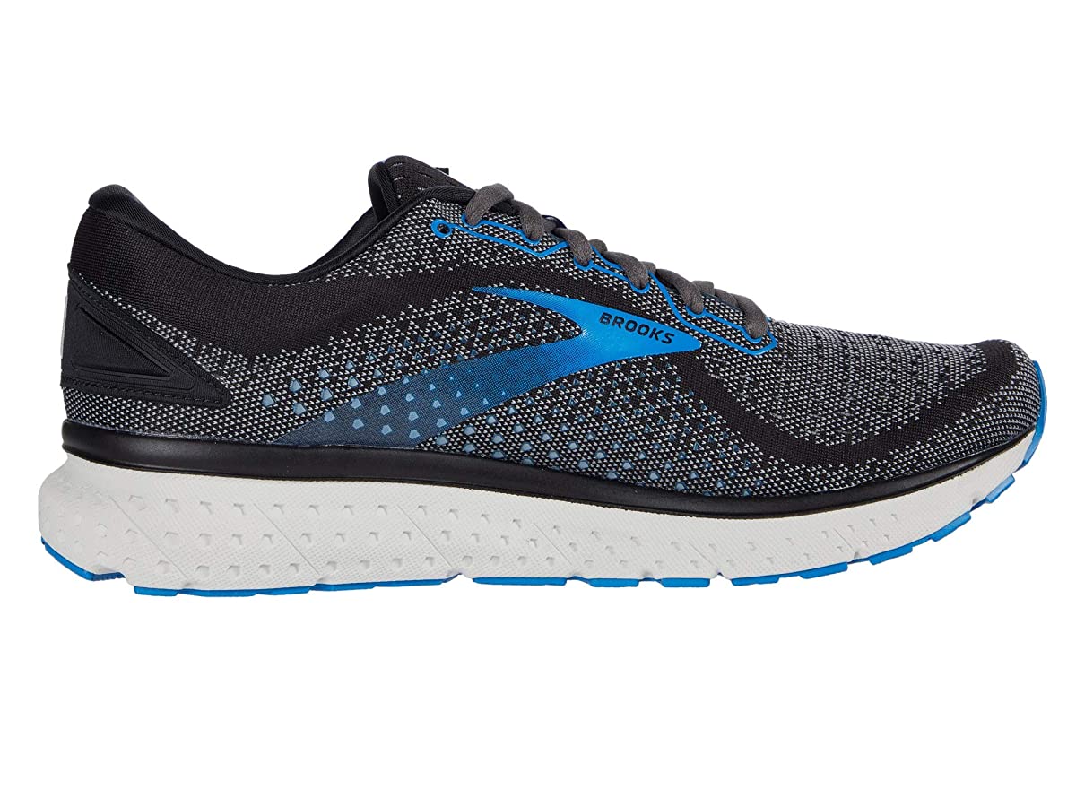 Brooks Mens Launch 7 Running Shoe 8 Black/Ebony/Blue - image 1 of 5