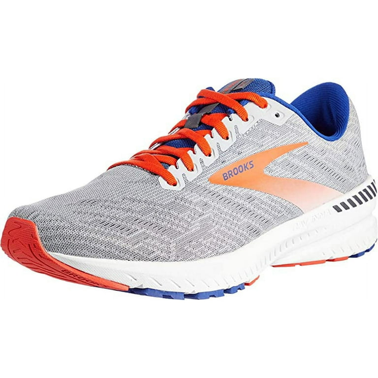 Brooks Mens Ravenna 11 Running Shoe Grey Cherry Mazarine D 9