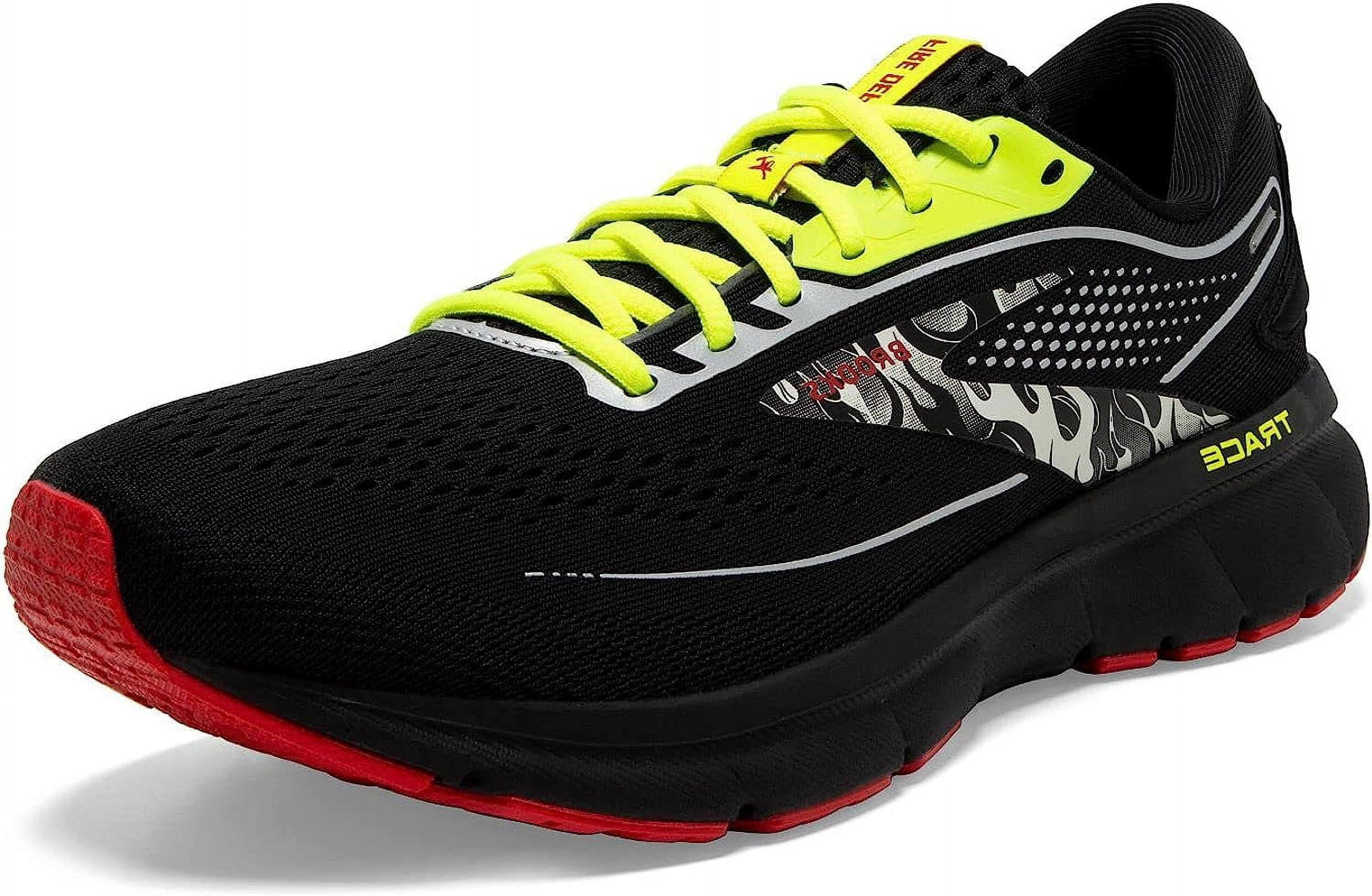 Brooks Mens Trace 2 Neutral Running Shoe Black/Nightlife/Red 10 Medium