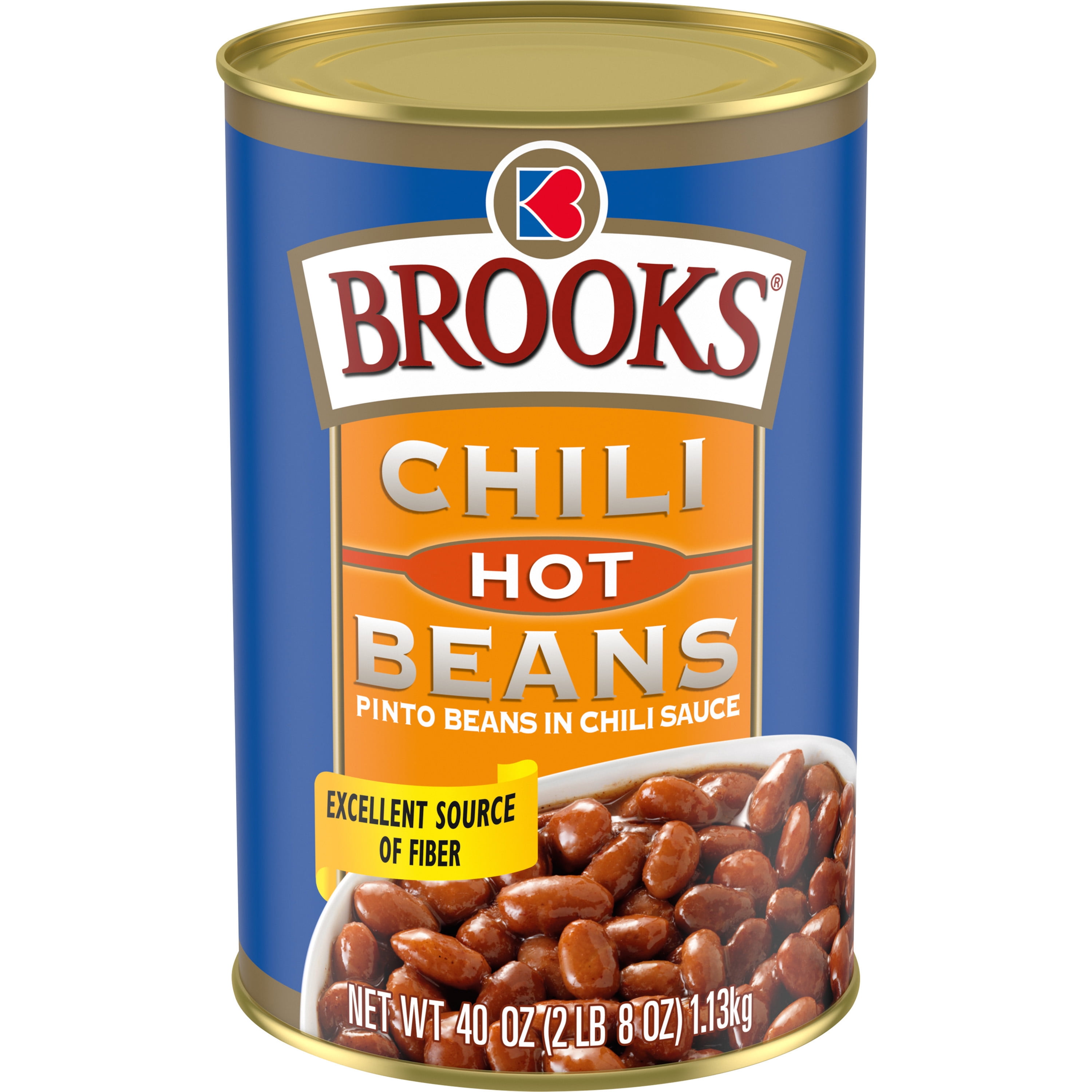 Brooks Red Chili Beans in Hot Chili Sauce, 40 oz Can