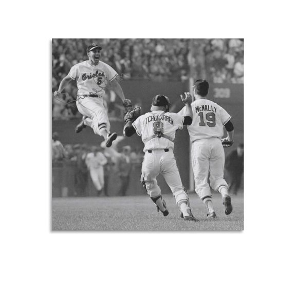 Brooks Robinson Celebration Poster Canvas Poster Wall Art Picture Prints Hanging Photo Gift Decor Home Posters Artworks 16x16inch(40x40cm)
