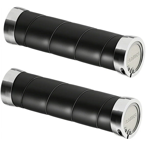 Brooks Slender Leather Grips - Black, 130/130mm