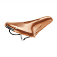 thumbnail image 1 of Brooks Team Pro Imperial Leather Road Bike Saddle Honey w/ Chrome Rails & Rivets, 1 of 1