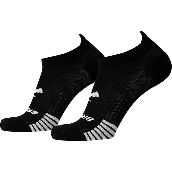 Brooks Unisex Ghost Lite Running Socks - 2 Pack (Black)