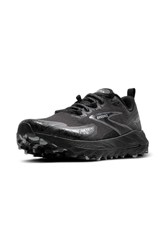 Womens Cascadia 18 Mountain Trail Running Shoe - Black/Blackened Pearl/Grey - 8 Medium