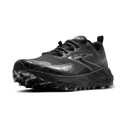 Brooks Women’s Cascadia 18 Mountain Trail Running Shoe - Black/Blackened Pearl/Grey - 9 Medium