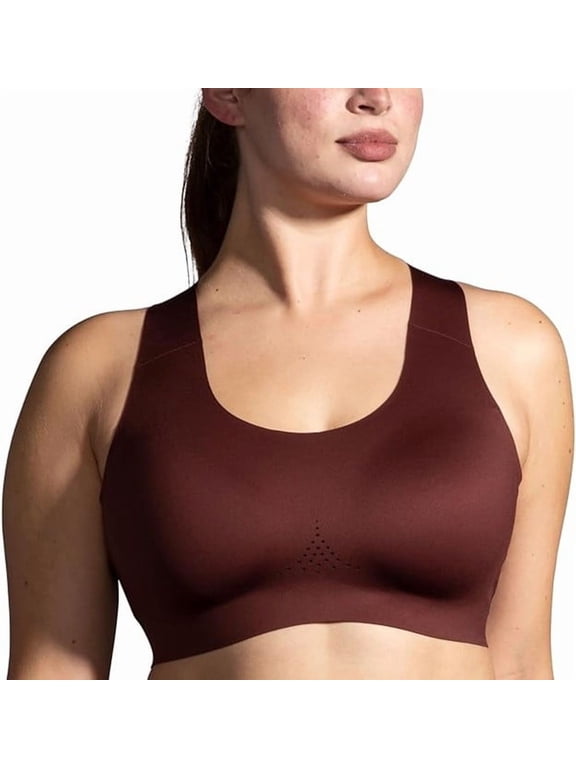 Women's Crossback 2.0 Sports Bra for Running, Workouts & Sports - Run Raisin/Copper - 34 DD/E