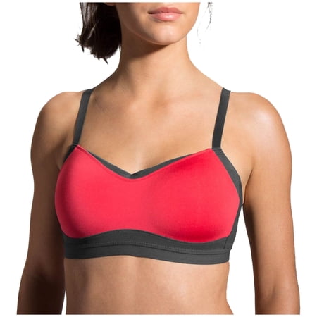 Brooks Women's Fineform A/B Sports Bra (Poppy/Asphalt, L)