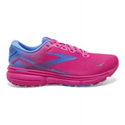 Brooks Women's Ghost 15 Neutral Running Shoe - Pink Glo/Blue/Fuchsia - 8.5 Medium
