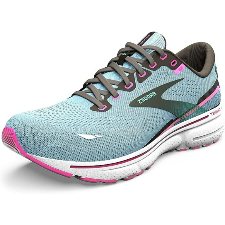 Brooks Women s Ghost 15 Neutral Running Shoes Blue Black Pink Size 9 Walmart