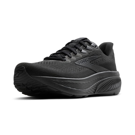 Brooks Womens Ghost 17 Neutral Running Shoe - Black/Black/Ebony - 6 Wide