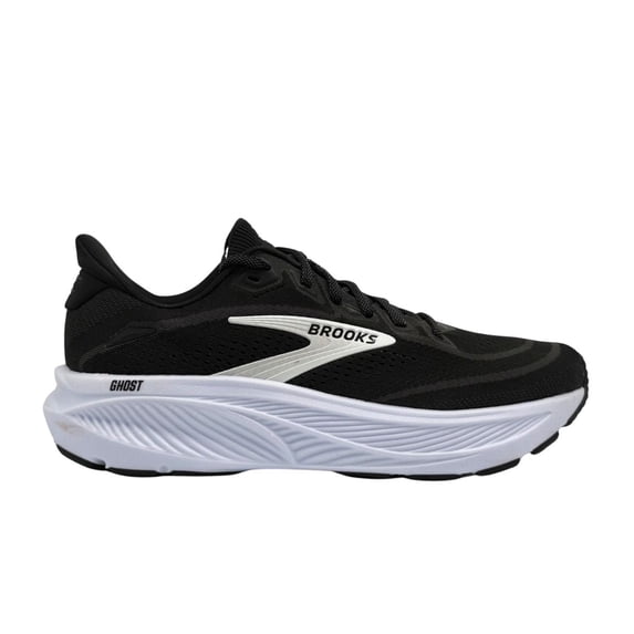 Brooks Women's Ghost 18, Black/Grey/White, 9.5, Medium