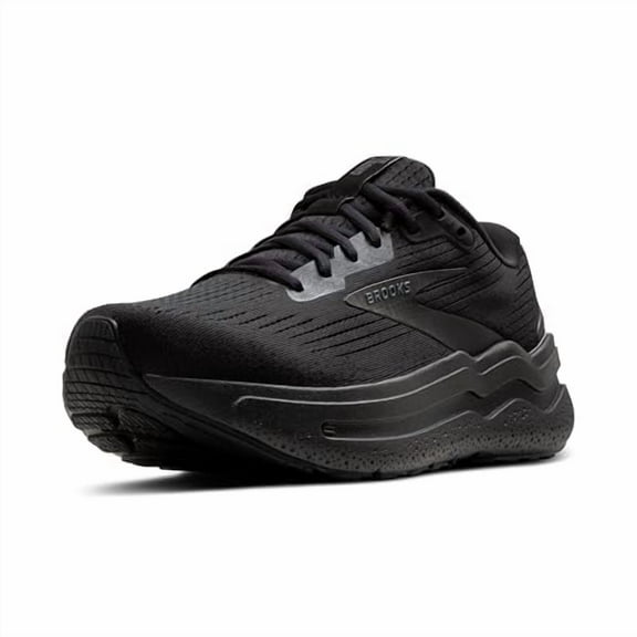 Brooks Womens Ghost Max 2 Neutral Running & Walking Shoe - Black/Black/Ebony - 6.5 Wide