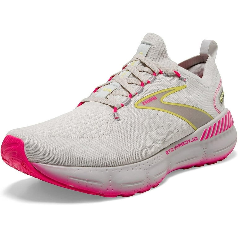 Brooks Women s Glycerin StealthFit GTS 20 Supportive Running Shoe Grey Yellow Pink Size 9 Walmart