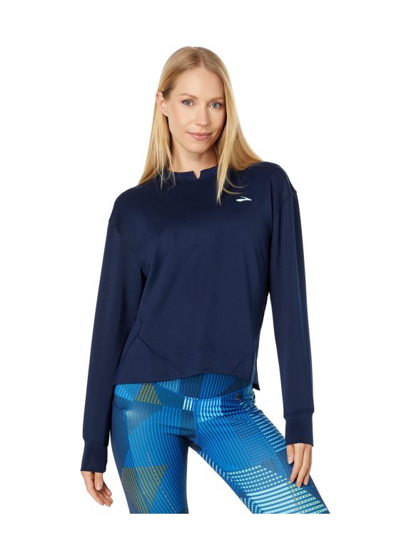 Women's Run Within Sweatshirt Navy Blue Size XS 0-2