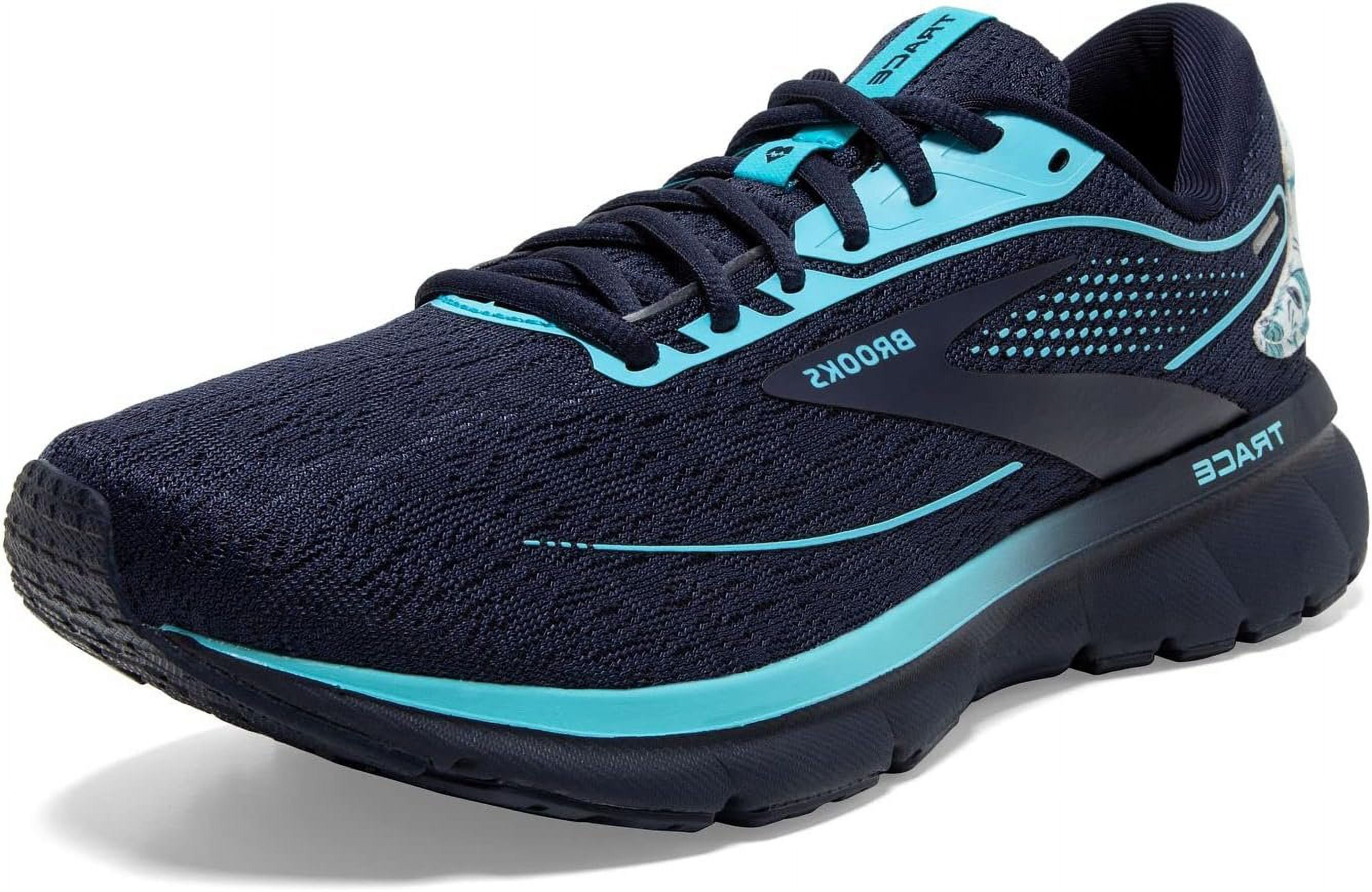 Brooks Womens Trace 2 Neutral Running Shoe Peacoat Bluefish White 9.5 Medium Walmart