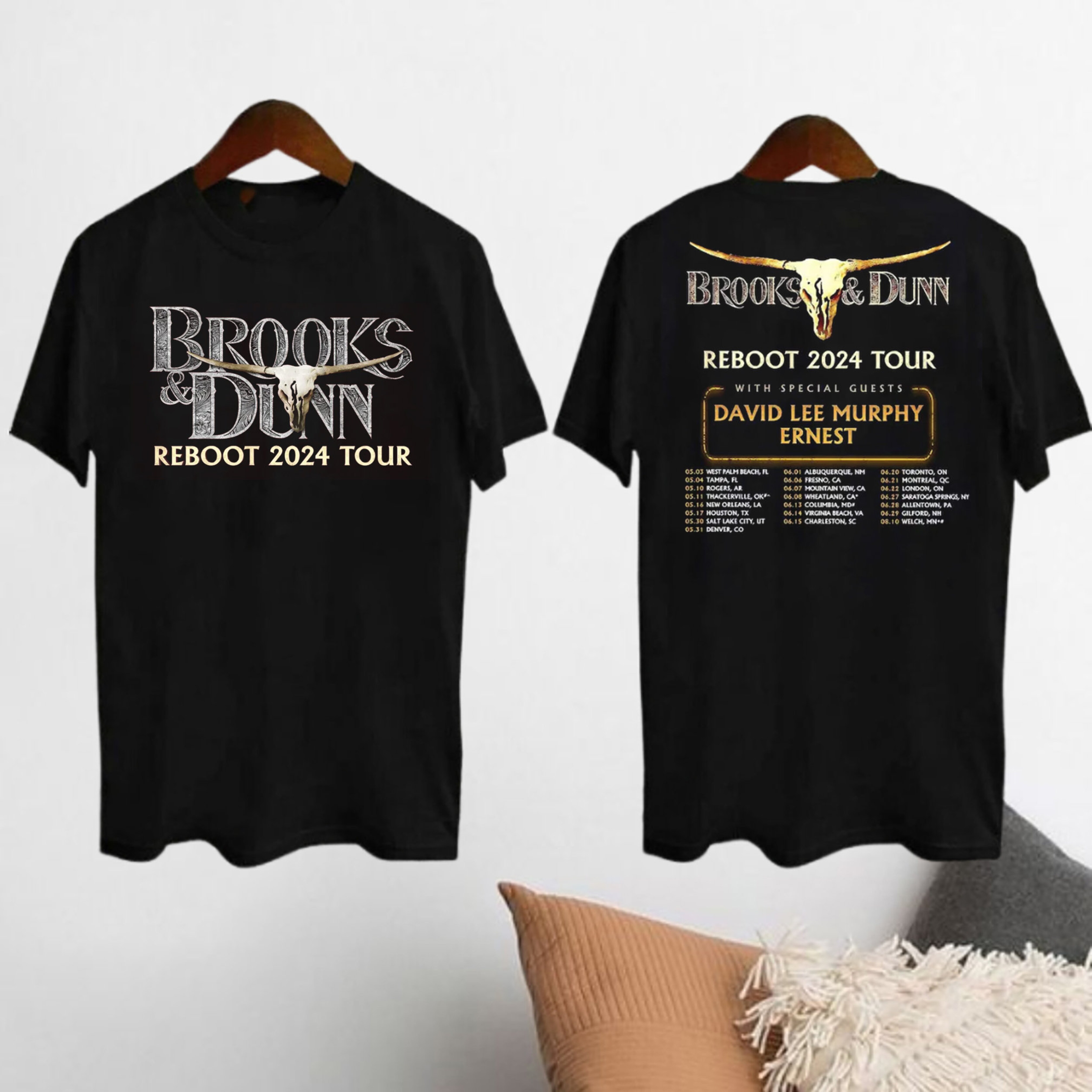 Brooks and Dunn The Reboot 2024 Tour Shirt, Brooks & Dunn Merch, Brooks