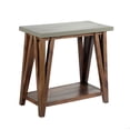 thumbnail image 1 of Brookside 30" W Wood and Concrete-Coated Top Wood Console/Media Table, 1 of 7