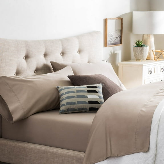 Brookside Cotton Blend Sheet Set- Rich Cotton Feel- Polyester Finish