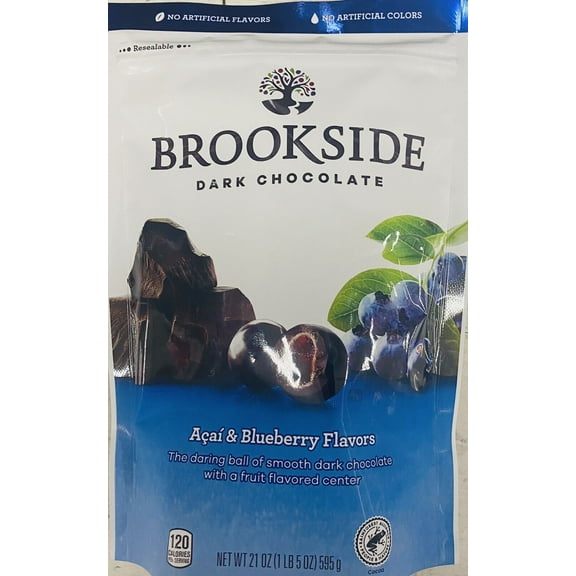 Brookside Dark Chocolate ACAI & BLUEBERRY FLAVORS 21 Oz Bag
