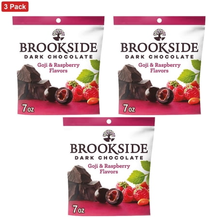 Brookside Dark Chocolate, Goji And Raspberry Flavored Snacking Chocolate - 7oz