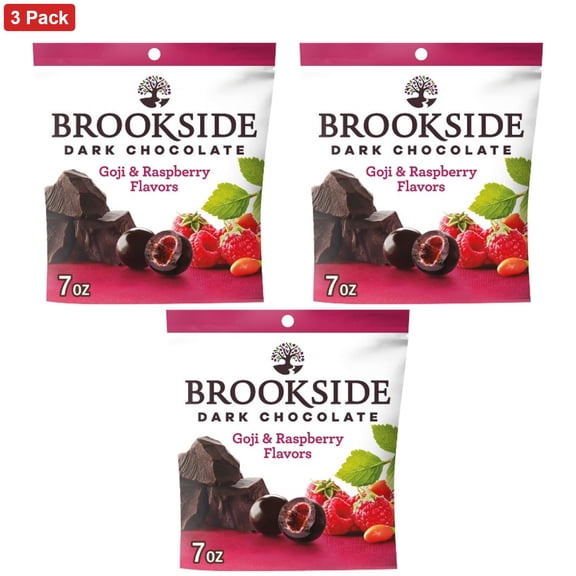 Brookside Dark Chocolate, Goji And Raspberry Flavored Snacking Chocolate - 7oz